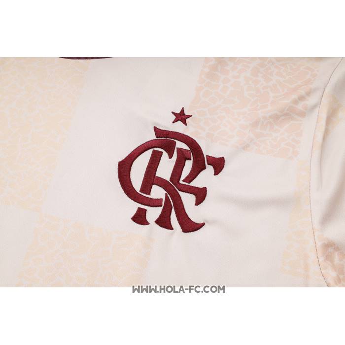 Chandal del Flamengo 2024-2025 Manga Corta Blanco - Pantalon Corto